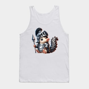 Cute Pangolin Knight Tank Top